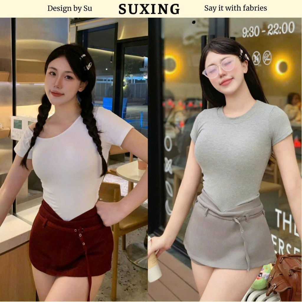 Quần váy phong cách y2k cạp trễ thời trang nữ - Suxing - S164