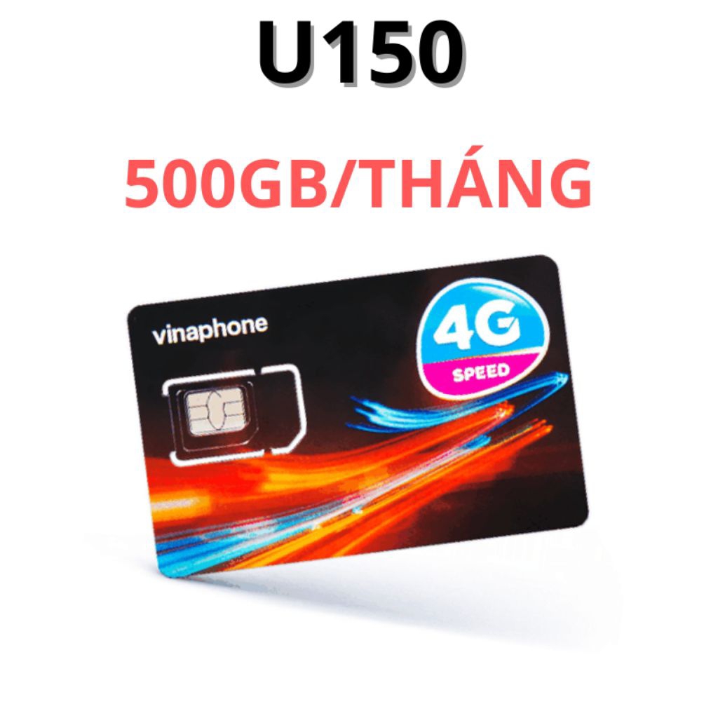 Sim U150 Vinaphone 500gb/tháng GIA HẠN HÀNG THÁNG