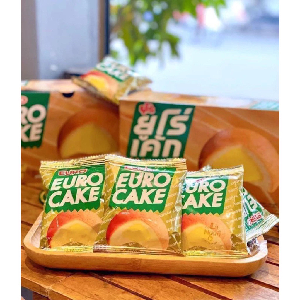 Bánh bông lan Euro Cake Thái Lan / Custard Euro Cake