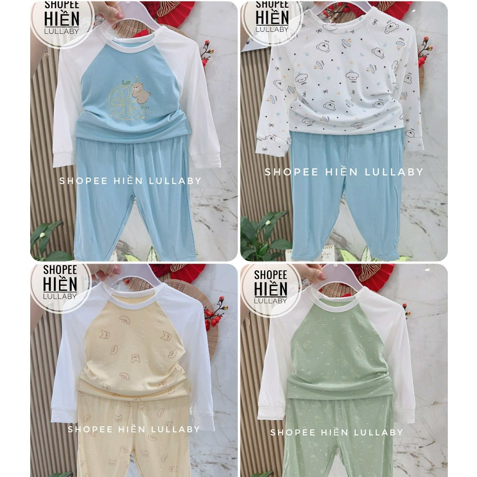 [Lullaby/Chính Hãng] Bộ dài tay Lullaby chất bambo cho bé trai, bé gái