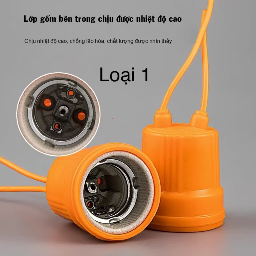 Đui đèn - Đui sứ chịu nhiệt -Đui đèn chịu nhiệt cao cấp
