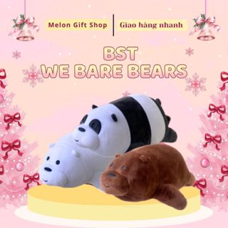  GẤU BÔNG MỀM MẠI WE BARE BEARS - PANDA GRIZZLY ICE BEAR QUÀ TẶNG BẠN TRAI BẠN GÁI SINH NHẬT GIÁNG SINH LỄ TÌNH NHÂN 
