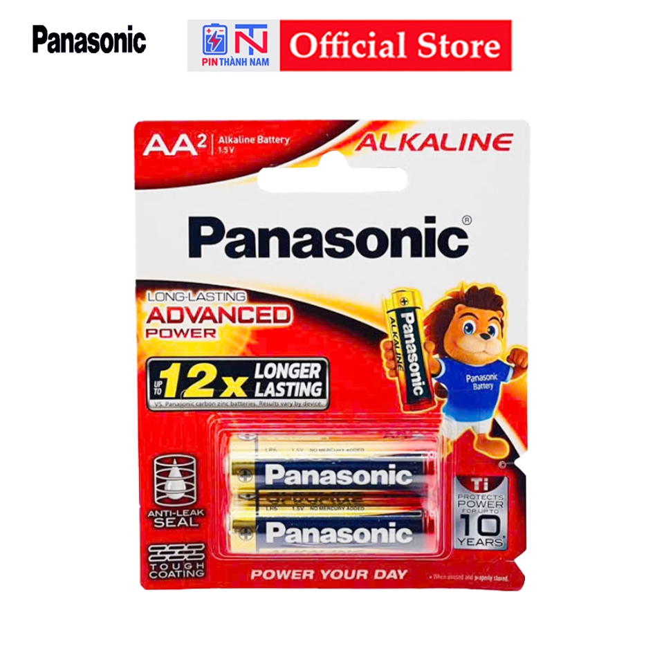 Pin AA Panasonic Alkaline LR6T Vỉ 2 Viên Dung Lượng Cao