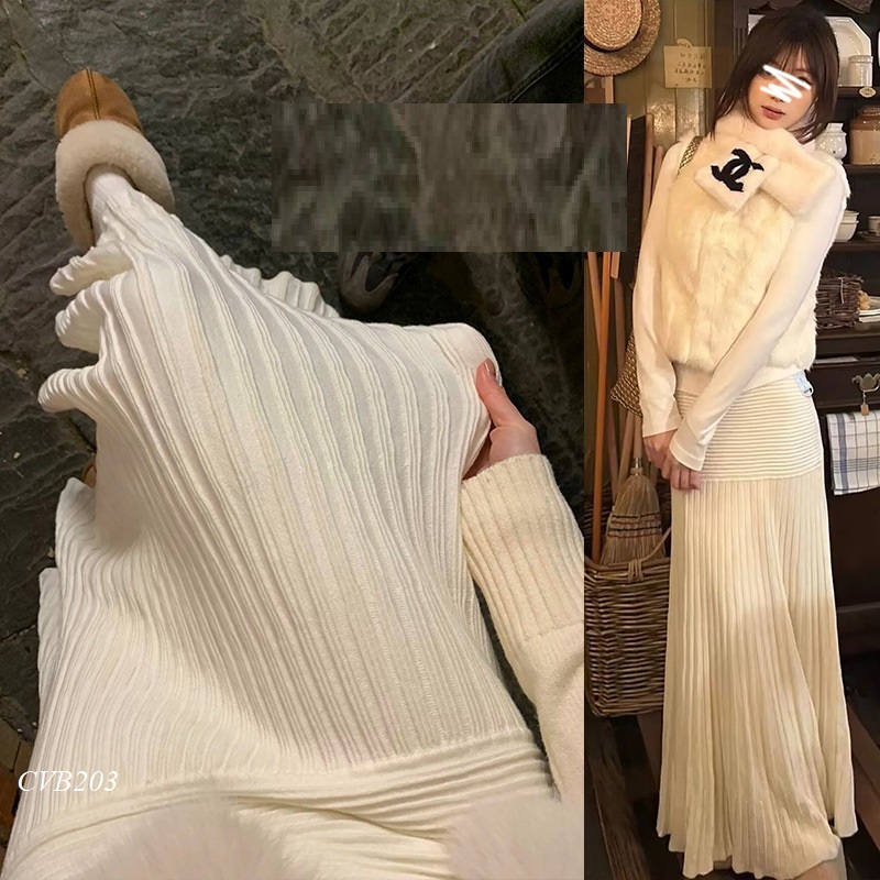 Chân váy bầu len dài CVB203 (Dài 95cm)