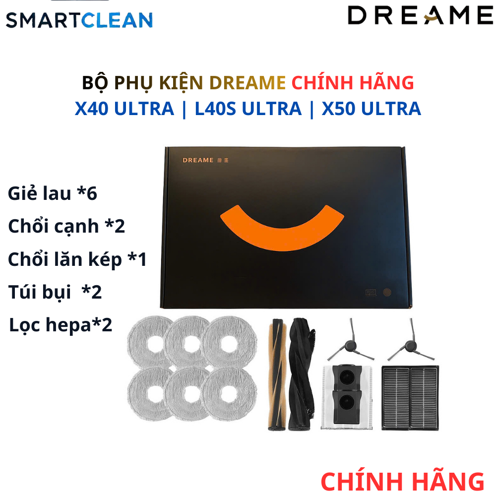 Bộ Phụ Kiện Dreame L40s Ultra/ L40s Pro Ultra/ X50 Ultra/ L50 Pro Ultra [ CHÍNH HÃNG ]