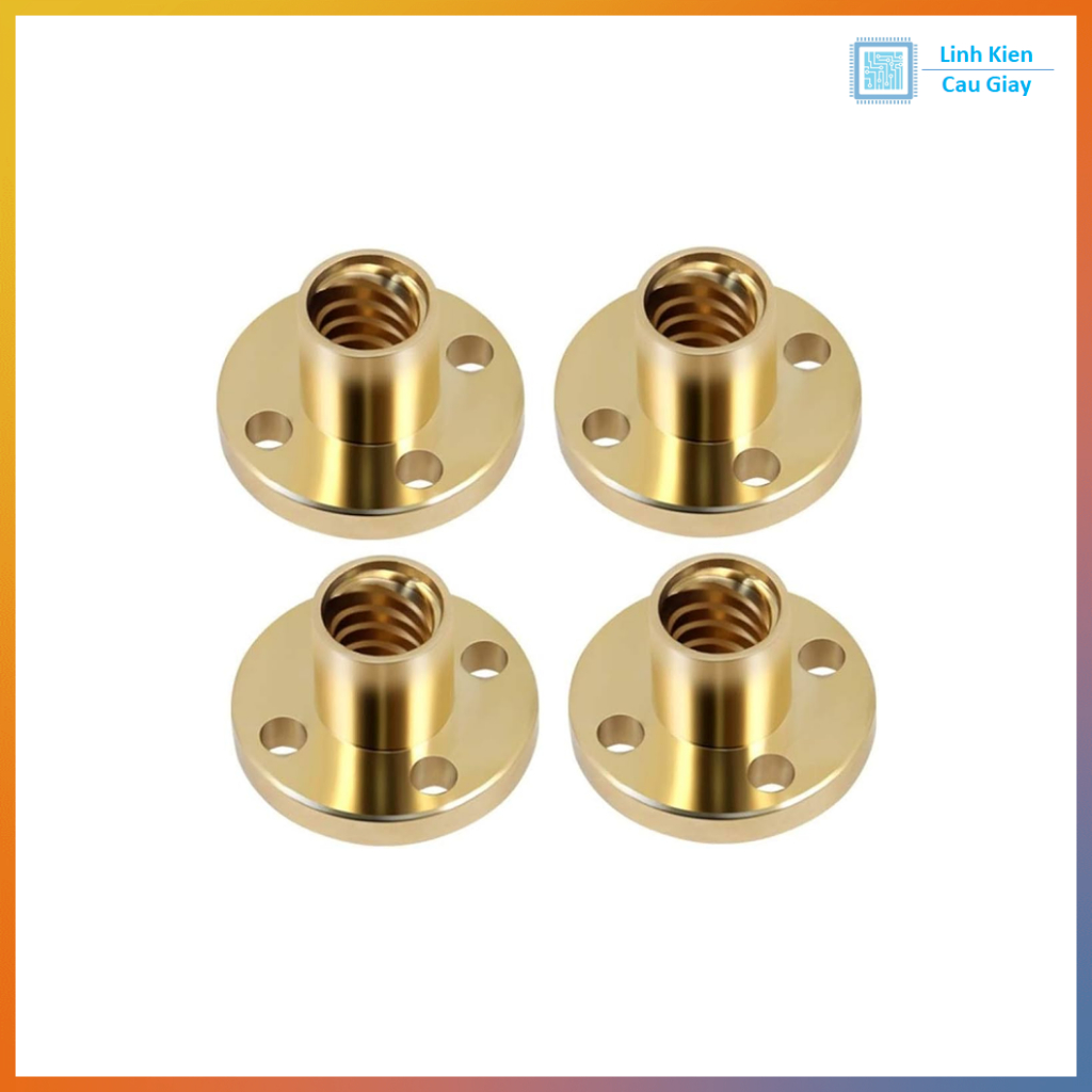 Đai ốc trục vít me T8, bước 2mm và 8mm