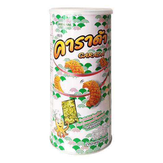 XẢ HÀNG, NGHỈ BÁN - Snack lon tôm mực hanami Carada Thái Lan 110g
