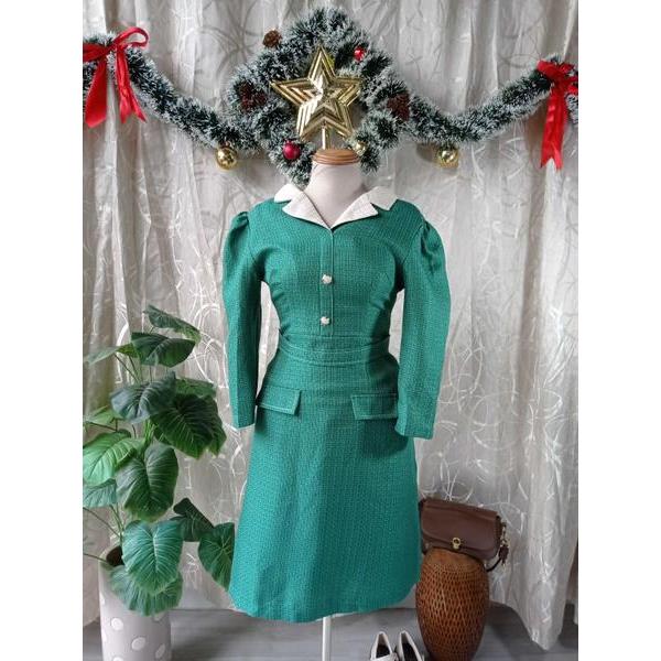 CITI MODE thanh lý - Đầm tweed chữ A bymo - SIZE S