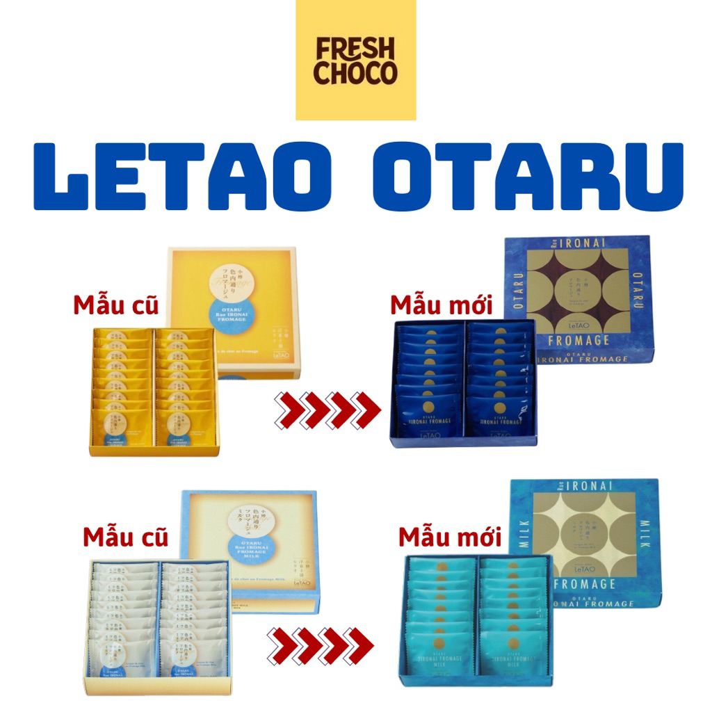 Bánh Cookies Letao OTARU Rue IRONAI FROMAGE - Bánh quy phô mai đồng xu Nhật Bản