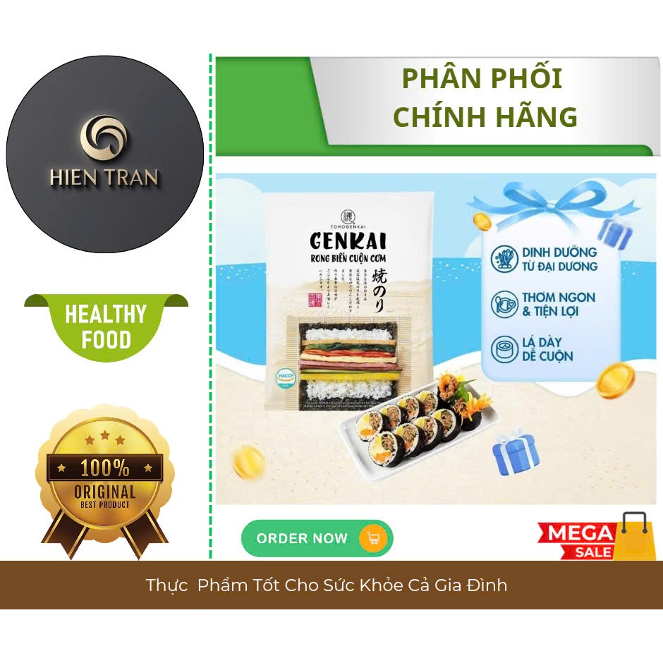 GENKAI - Rong Biển Cuộn Cơm GENKAI 20g