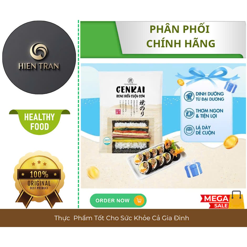 GENKAI - Rong Biển Cuộn Cơm GENKAI 11g