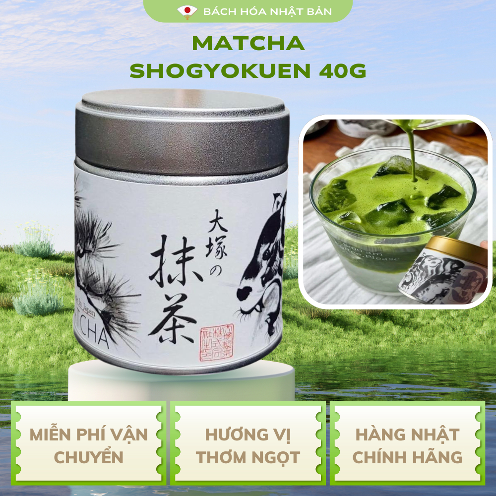 Trà Matcha Otsuka Hữu Cơ Cao Cấp Hũ 40g Đậm Vị Trà Hương Thơm Thanh Thoát M41