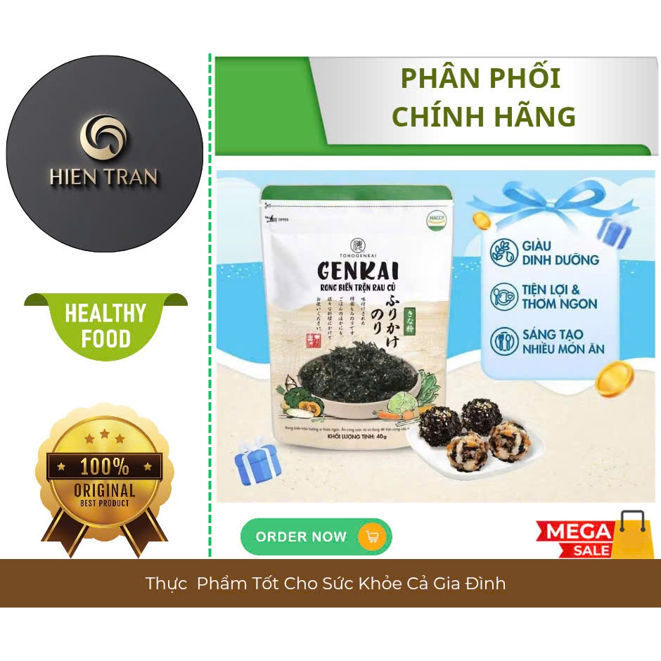 GENKAI - Rong Biển Trộn Cơm Rau Củ 40g