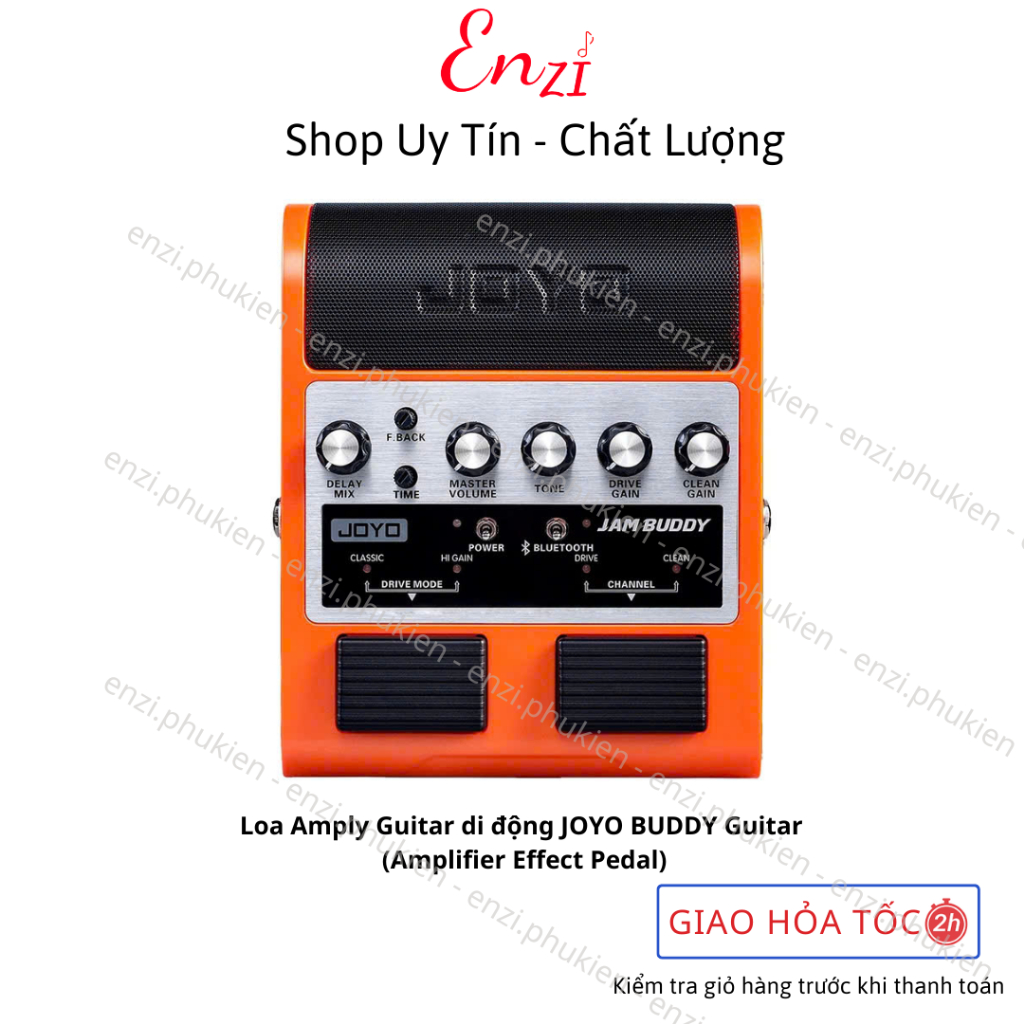 Loa Amply Guitar di động JOYO BUDDY Guitar (Amplifier Effect Pedal) Enzi