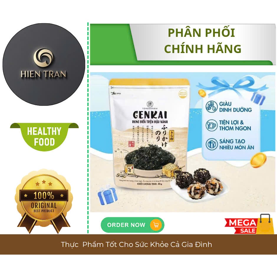 GENKAI - Rong Biển Trộn Cơm Đậu Nành 40g