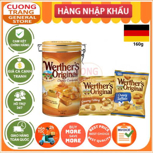 Hộp quà kẹo Werther's Original Chewy Caramel 160g