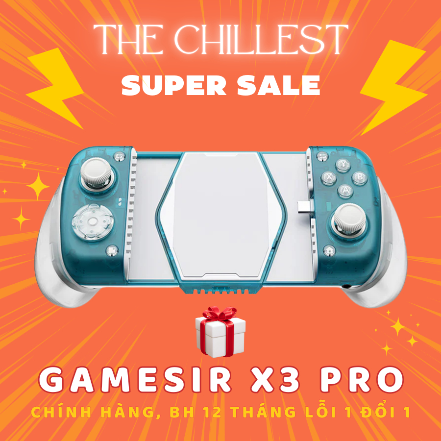 Tay cầm chơi game GAMESIR X3 PRO dành cho điện thoại | Hall Effect, Tích hợp tản nhiệt, Phím cơ, Cus