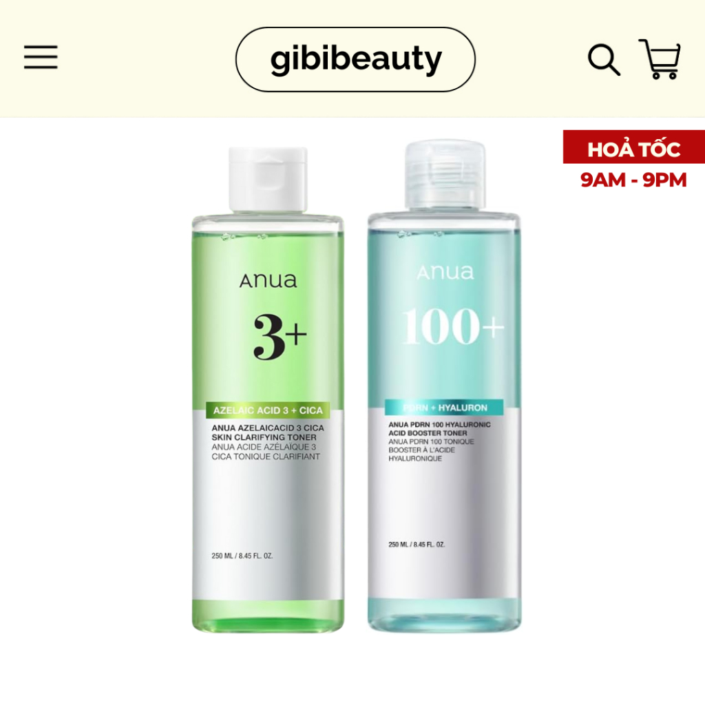 Toner ANUA Azelaic Acid/PDRN 100 Hyaluronic Acid 250ml