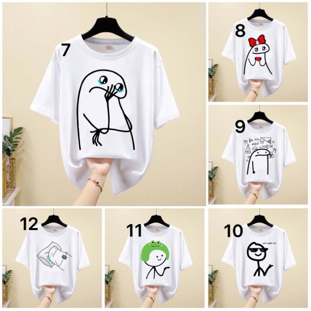 Áo thun người que cute / áo hình người que meme hài hước