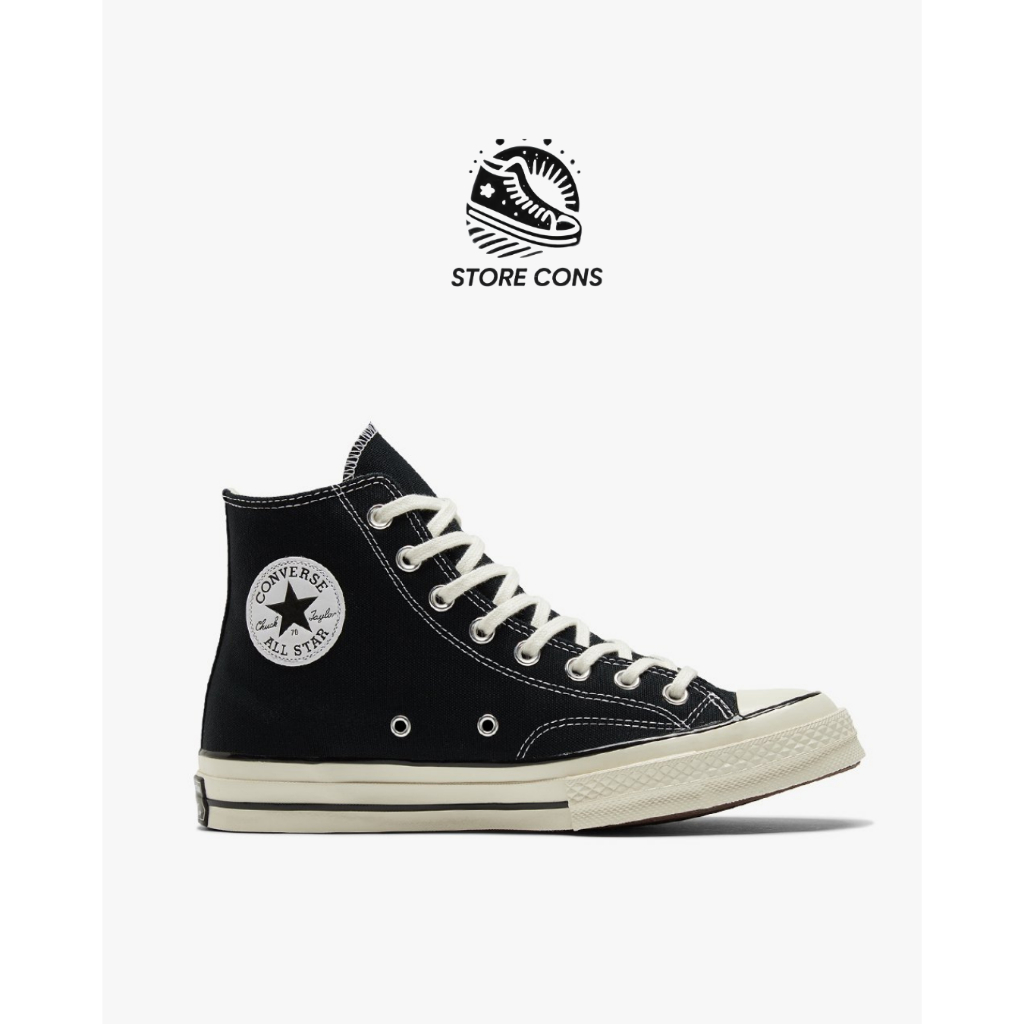 Giày Converse Chuck 1970s Black/White Hi - 162050 Giày Chính Hãng 100%