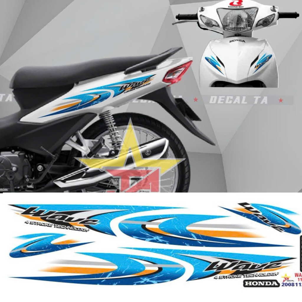 Tem xe WAVE 50cc-100cc-110 tem 4 lớp chống nước