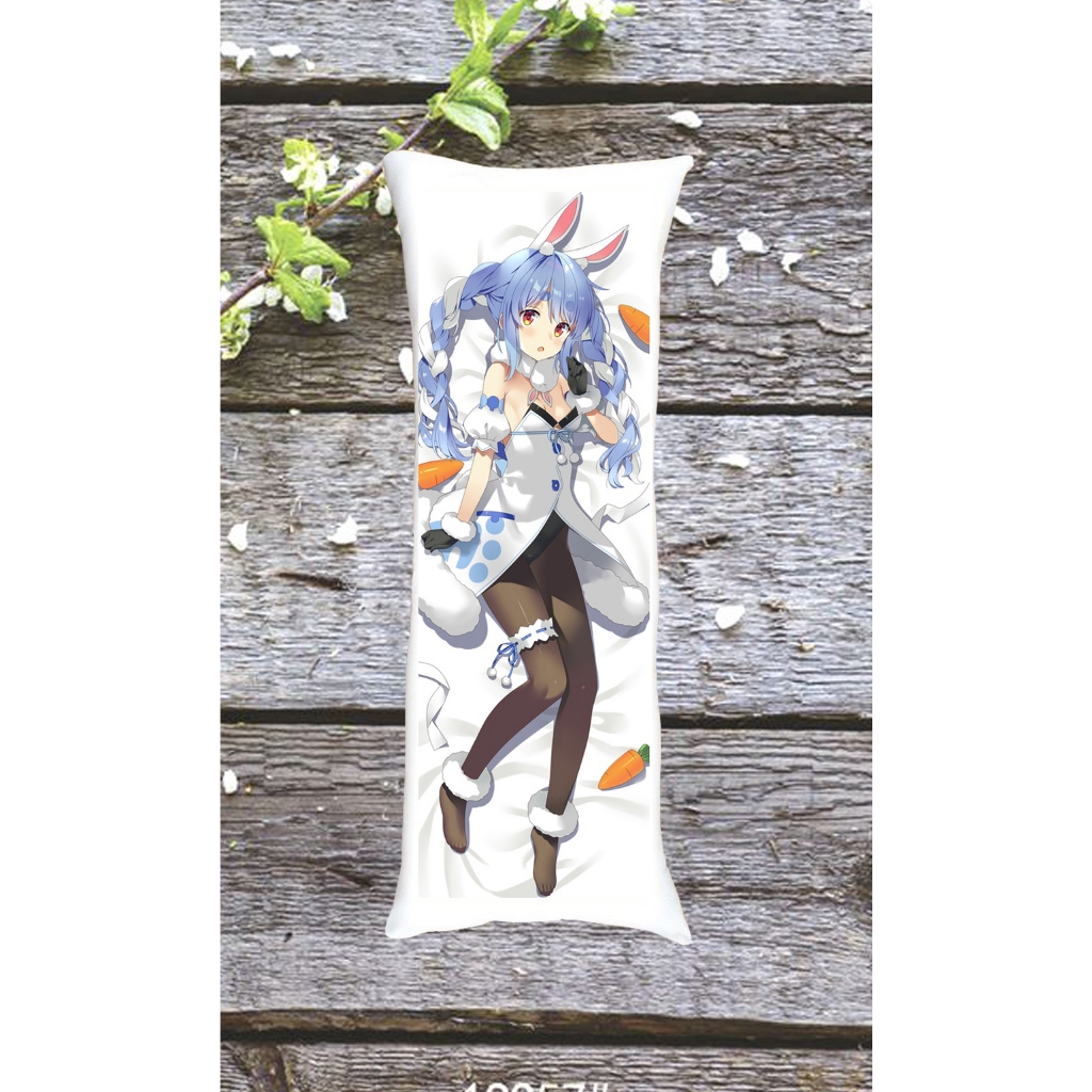 Gối ngủ dài Usada Pekora-Hololive 40cmx1m/ Gối ôm Vtuber usada pekora Hololive