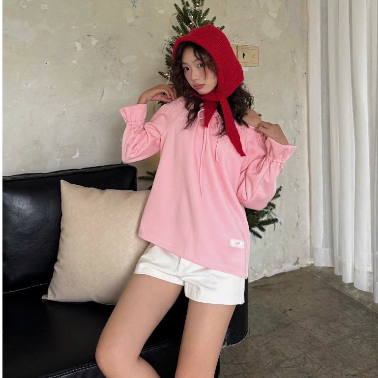 NAVIE - Áo Sweater trễ vai tay dài KASE thời trang nữ