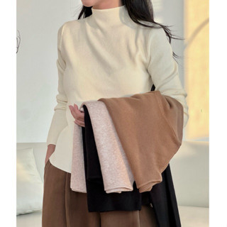  Madelen Picked Áo Len Trơn Cổ Leo Form Vừa 