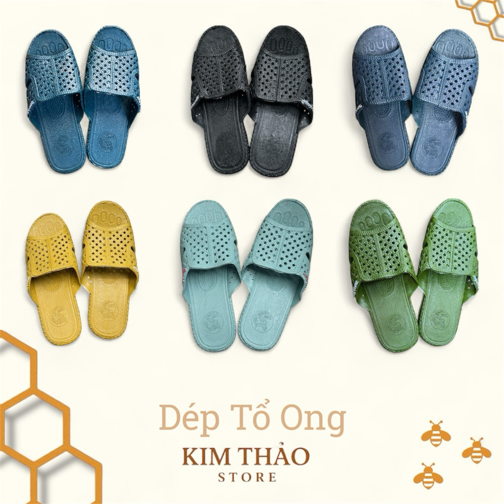 Dép tổ ong nam nữ đi trong nhà, chống trơn trượt. nhà tắm.đủ màu.
