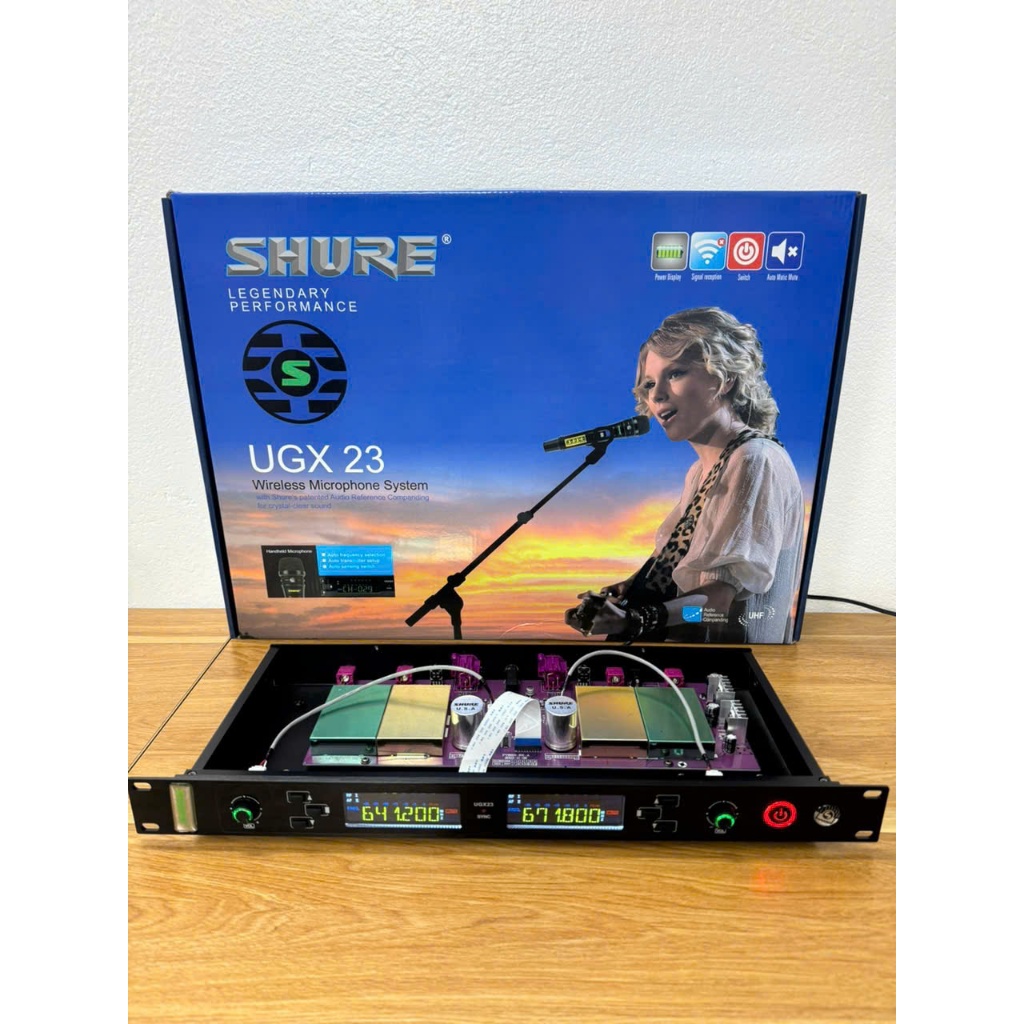 Micro không dây Shure UGX23, Hàng loại 1, mạch to