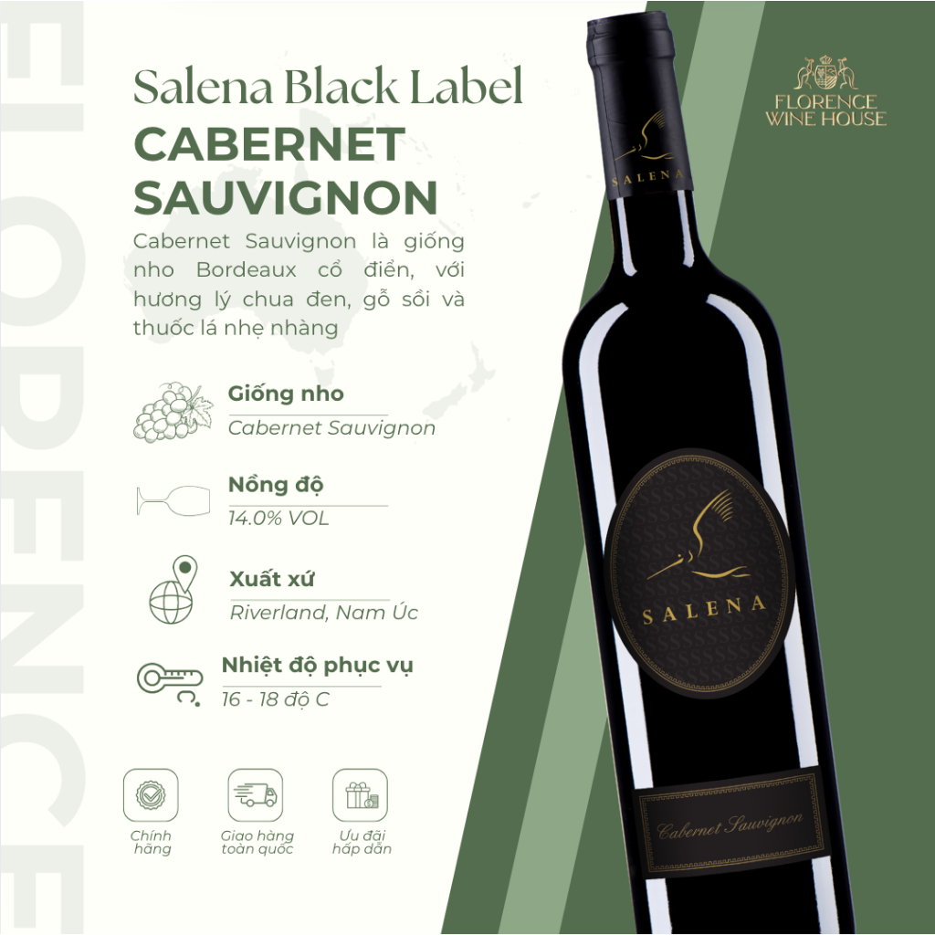 Vang đỏ Salena  Black Label Cabernet Sauvignon