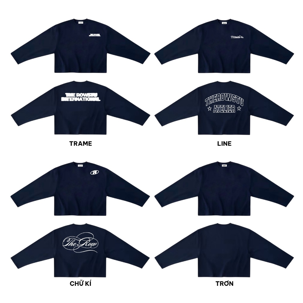 [Ver7] THEROW Áo Thun Tay Dài Long Sleeve Boxy 250gsm Form Rộng Cổ Tròn Unisex Nam Nữ Phong Cách Basic Áo Thu Đông | BigBuy360 - bigbuy360.vn