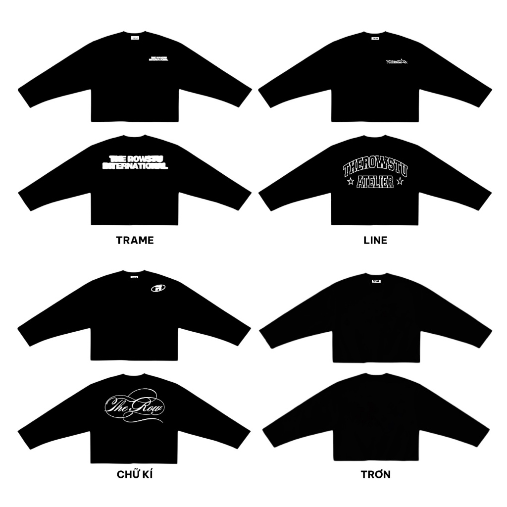 [Ver7] THEROW Áo Thun Tay Dài Long Sleeve Boxy 250gsm Form Rộng Cổ Tròn Unisex Nam Nữ Phong Cách Basic Áo Thu Đông | BigBuy360 - bigbuy360.vn