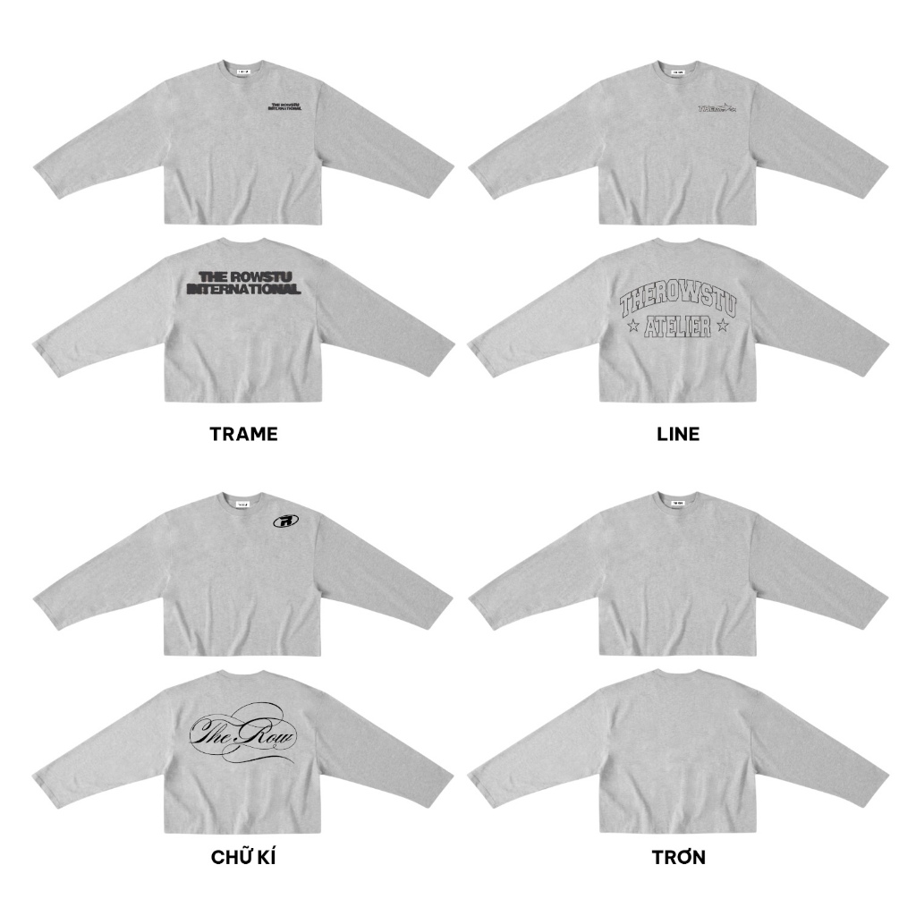 [Ver7] THEROW Áo Thun Tay Dài Long Sleeve Boxy 250gsm Form Rộng Cổ Tròn Unisex Nam Nữ Phong Cách Basic Áo Thu Đông | BigBuy360 - bigbuy360.vn