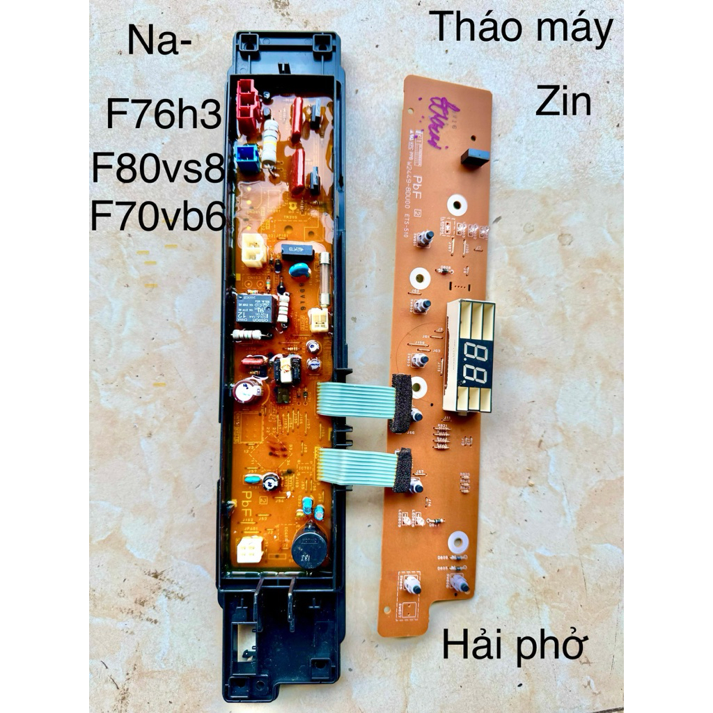 bo mạch máy giặt pana 6 phím tháo máy zin na-f76h3 na-f80vs8 na-f70vb6
