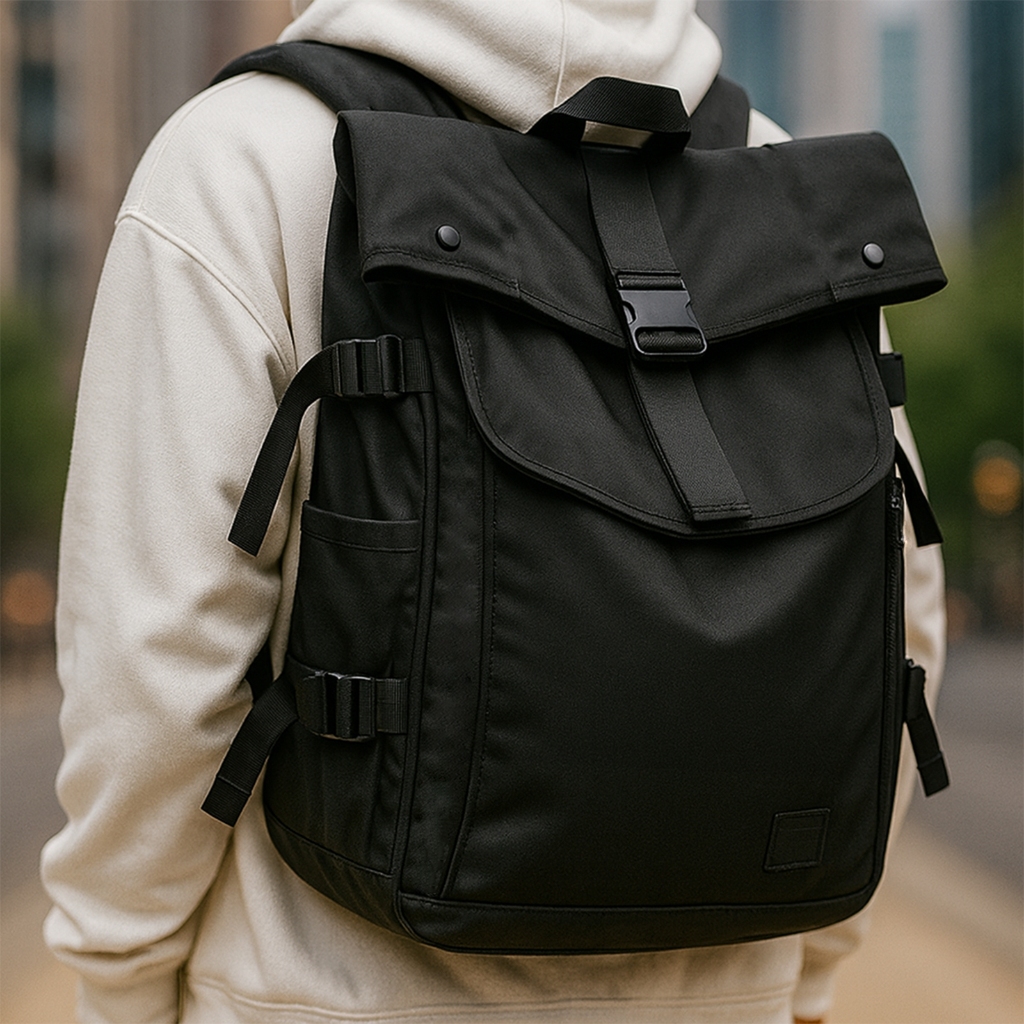 Balo nam vải bố cao cấp đựng laptop 15.6 Inch phong cách thời trang bền bỉ thương hiệu CHENNY