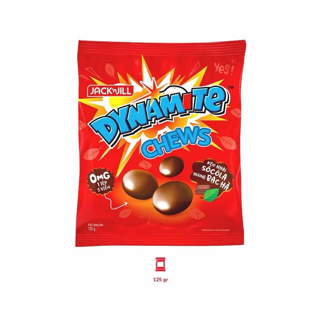 KẸO DYNAMITE CHEWS 3 VIÊN GÓI 125g