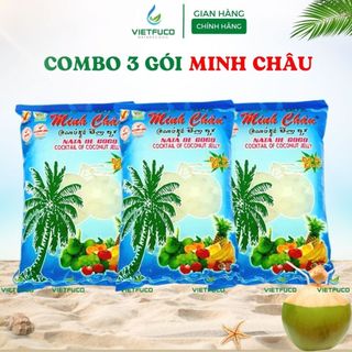  Combo  3KG  Thạch dừa Minh Châu   3gói x 1kg   