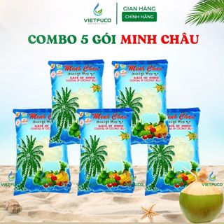  Combo  5KG  Thạch dừa Minh Châu   5gói x 1kg   