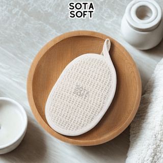 Miếng Pad Tẩy Tế Bào Chết Sợi Lanh Sisal Thiên Nhiên - Bông Tắm Sạch Sâu, Mịn Da