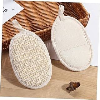 Miếng Pad Tẩy Tế Bào Chết Sợi Lanh Sisal Thiên Nhiên - Bông Tắm Sạch Sâu, Mịn Da