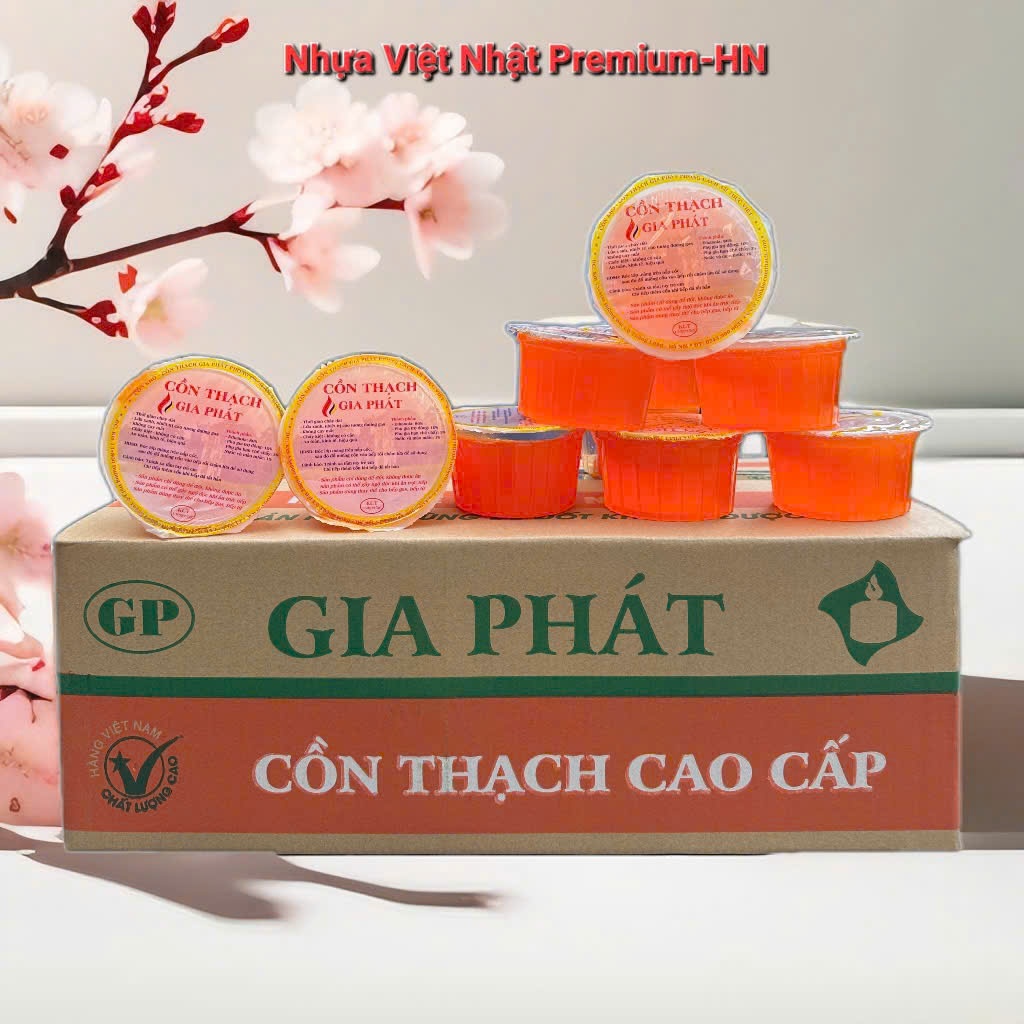 1 THÙNG THẠCH CỒN 50 HỘP THƯƠNG HIỆU GIA PHÁT, THẠCH CỒN KHÔNG KHÓI SỬ DỤNG AN TOÀN