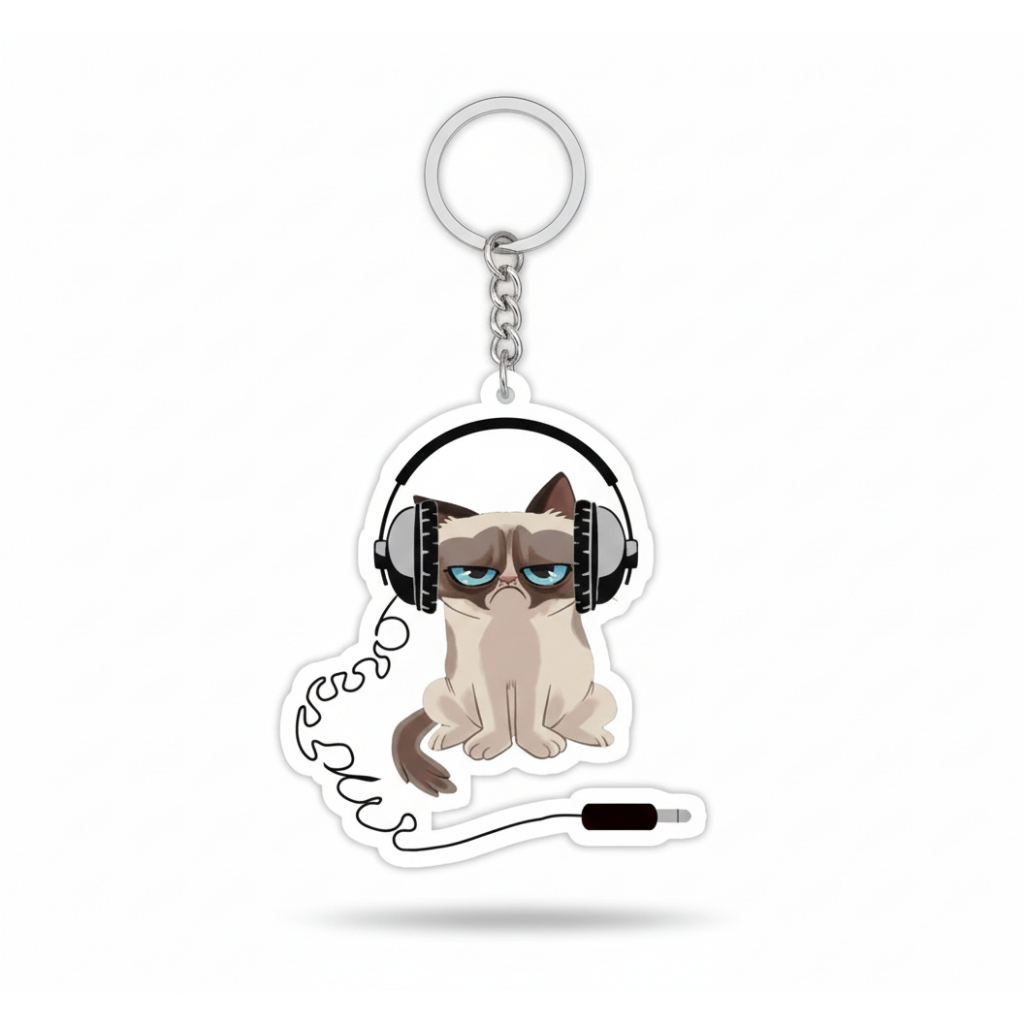 Móc khóa hình Grumpy Cat