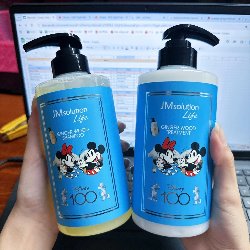 Bộ Dầu Gội Dầu Xả Gừng Jm Solution Life Bản Disney Ginger Wood 500ml - Twins Cosmetic