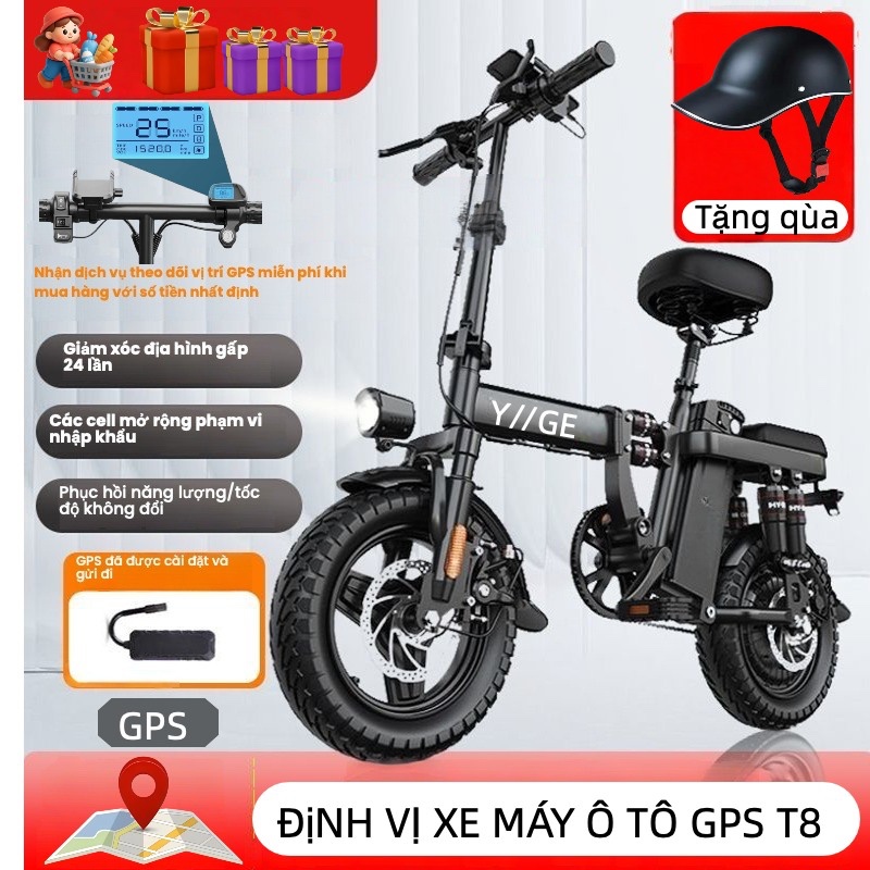 gấp gọn bỏ cốp tiện lợi. Xe điện pin Lithium động cơ 400w.  1 nămC14Xe đạp điện trợ lực