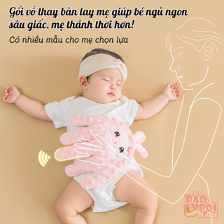   Có điều khiển  Gối bàn tay tự vỗ ru bé ngủ giúp chống giật mình giúp bé thư giãn ngủ sâu giấc 