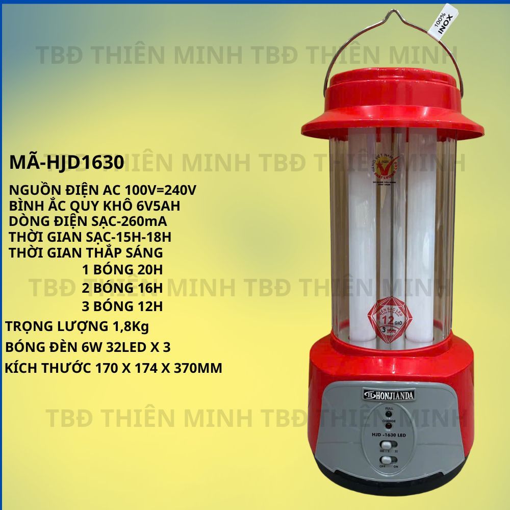 ĐÈN SẠC KHẨN CẤP HONJIANDA HJD-1630