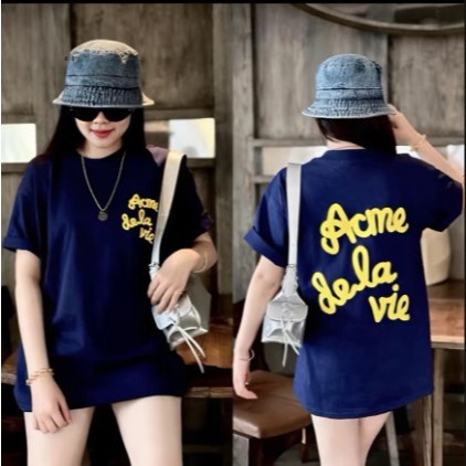 Áo Phông In Dập Nổi Chữ 2 Mặt ACMEDALEVIA - Chất Poly Mịn Co Giãn 2 Chiều Siêu Hot Trend Dành Cho Bo