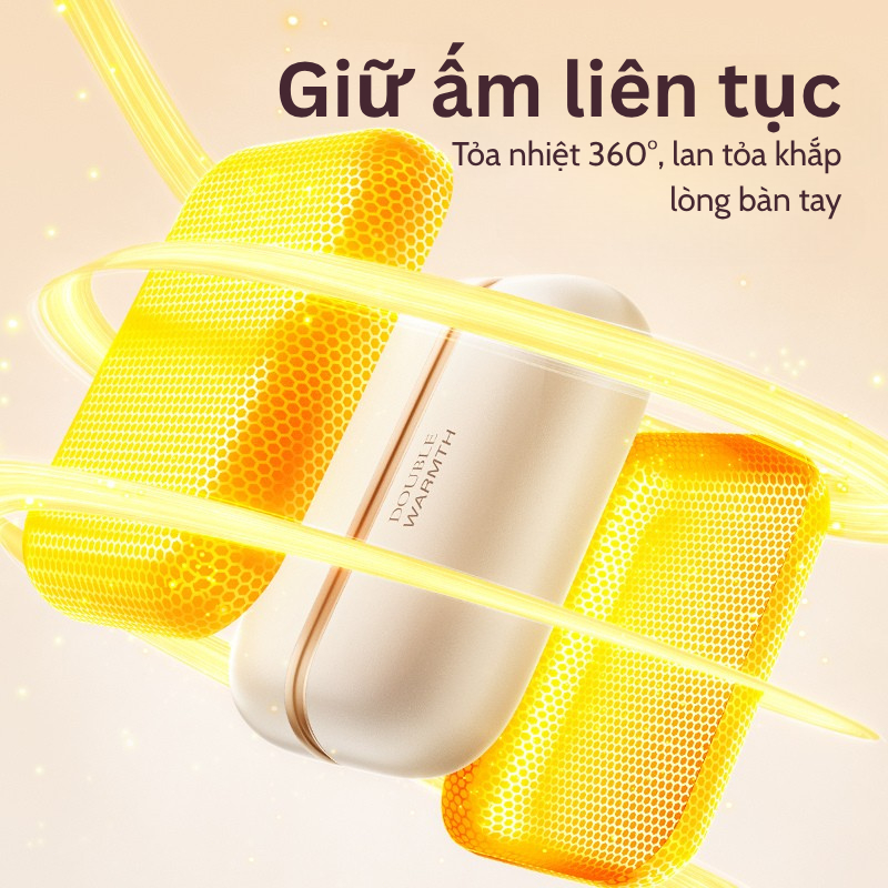 Tiankeplus Mẫu Mới: Sưởi Ấm Nam Châm 2 Trong 1, Thiết Kế Nhiệt Độ Ổn Định 4 Mặt, Pin 6000mAh, Sạc Type-C | BigBuy360 - bigbuy360.vn