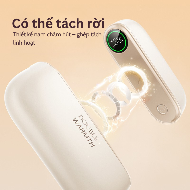 Tiankeplus Mẫu Mới: Sưởi Ấm Nam Châm 2 Trong 1, Màn Hình Hiển Thị, Pin 6000mAh, 3C Type-C Sạc Dự Phòng, Quà Tặng Cao Cấp | BigBuy360 - bigbuy360.vn